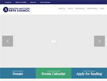 Tablet Screenshot of letsgoarts.org